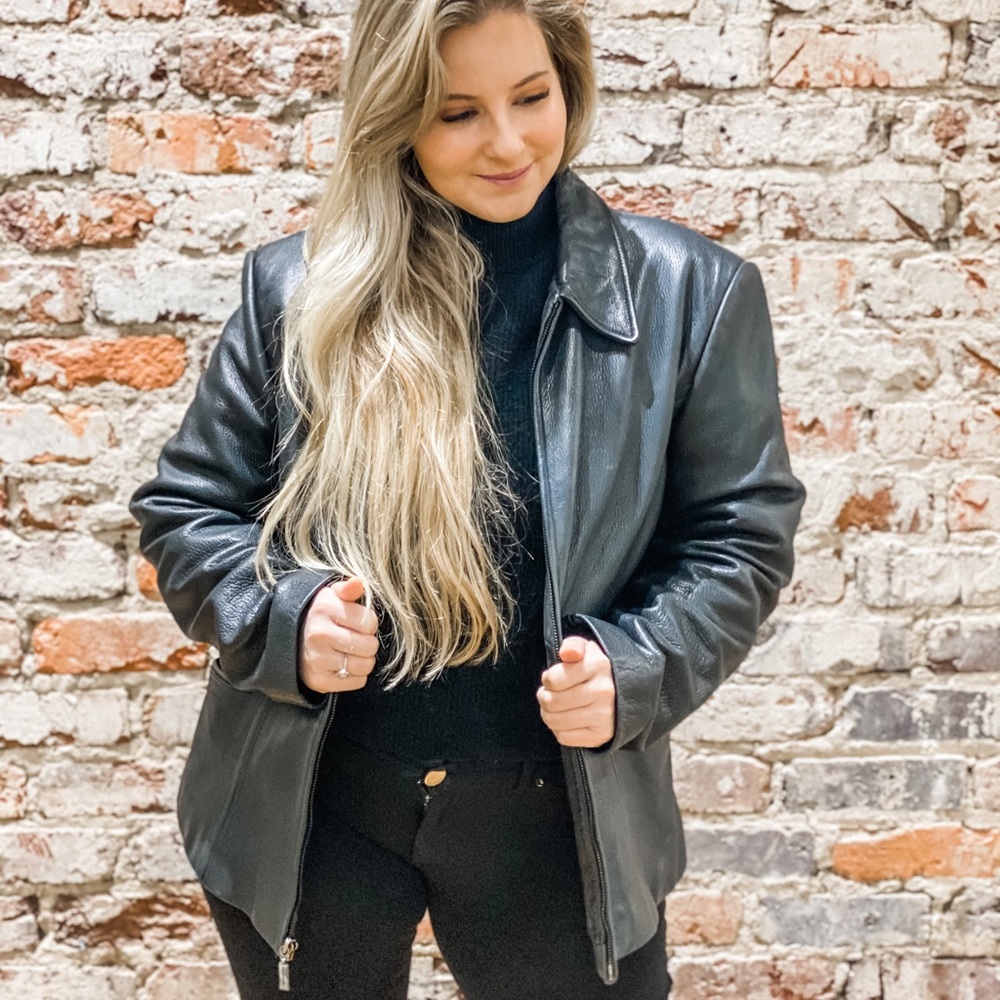 Jones New York Leather Jacket